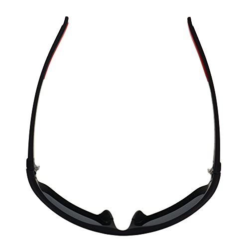 DOCKERS Men's Blake Sunglasses Polarized Wrap, Black, 57mm4