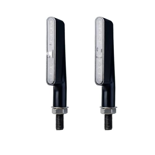 Indicateurs moto LED 12V universels avec filetage 8mm pour une visibilité accrue