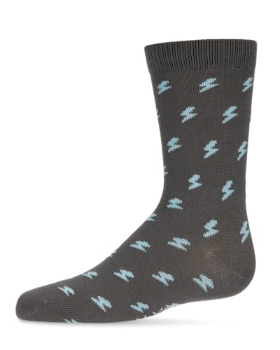 MeMoi Boys' Lightning Bolt Crew Socks4