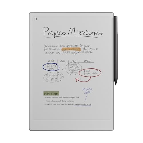 reMarkable Paper Pro Bundle Includes 11.8'' Paper Tablet and Marker Plus Pen with Eraser Gray view 1