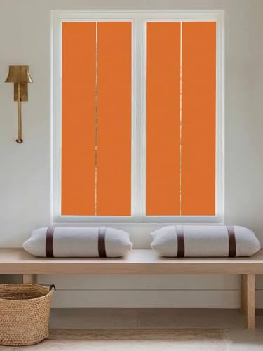 Vinilo adhesivo para ventana color naranja 17x39 pulgadas miniatura 2