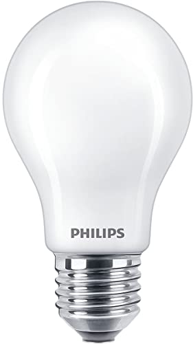 PHILIPS LED Lampadina Smerigliata a Goccia, 60W, E27, Luce Bianca Calda, Dimmerabile