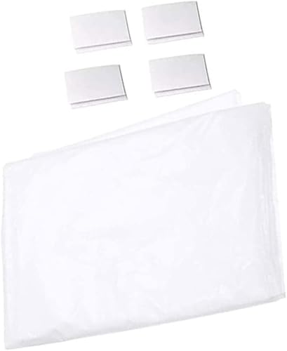 Miniatura 3 de Pantalla de proyector de ventana de tela blanca mate, paño plegable para Navidad y Halloween, 70.86 x 47.24 pulgadas