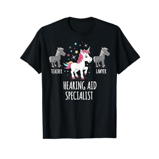 Hearing Aid Specialist Gift Unicorn Profession Gag Shirt