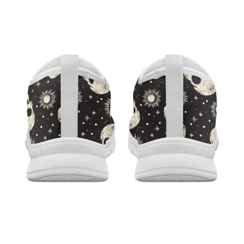 Image of Floral Sneakers for Women Colorful Art Shoes for Women Slip On Casual Work Shoes