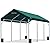 ADVANCE OUTDOOR 12x20 ft Canopy Garage Heavy Duty Carport Car Boat Shelter Party Tent, Adjustable Peak Height from 9.5ft to 11ft, Green