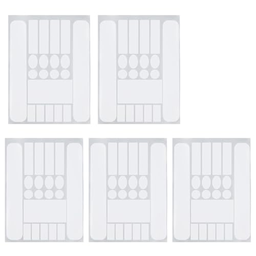 NineSSJLY Set di 5 pellicole protettive per Telaio Bici – PVC Trasparente, Impermeabile e Resistente, Protegge la Vernice, Universale per MTB, Bici da Corsa ed elettriche.