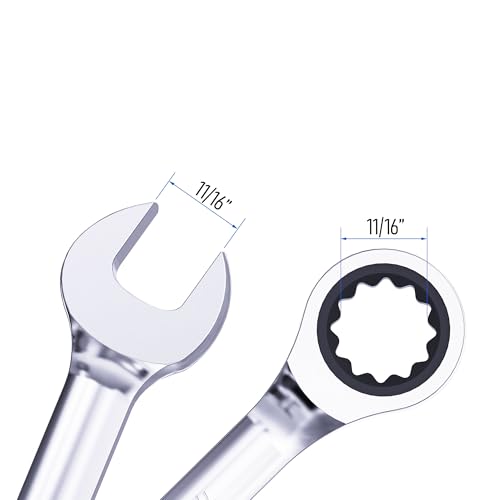 Image of 11 /16 Inch Ratcheting Combination Wrench SAE