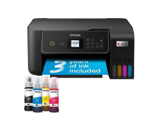Epson EcoTank ET-2871 stampante multifunzione inkjet 3in1 A4, serbatoi ricaricabili alta capacit�, 4 flaconi inclusi pari a 4500pag B/N 7000pag colore, Wi-FI Direct, USB (Epson EcoTank ET-2871 - Mul