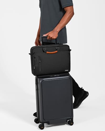 tomtoc Laptop Briefcase, 13-15.6 Inch Multi-Functional Laptop Shoulder Messenger Bag