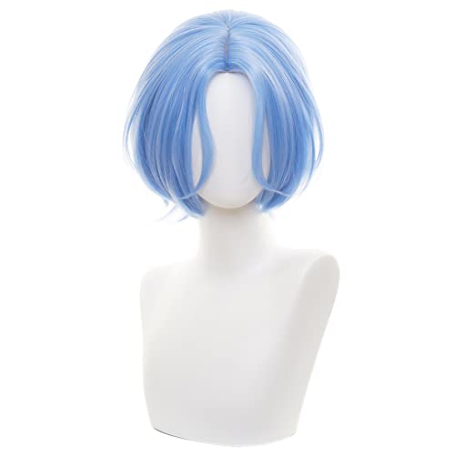 HIROAKIYA Langa Hasegawa Wig, Skate SK8 the Infinity Langa Hasegawa Cosplay Wig with Wig Cap, Short Blue Anime Cosplay Wig