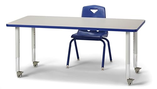 Image of Jonti-Craft Berries 8126JC1003 Stacking Chair with Powder-Coated Legs, 16 inch Height, Blue