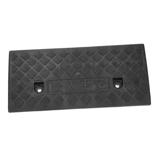 HAPINARY Rubber Ramp Car Ramp Threshold Bridge Tracks Wheelchair Accessible Lightweight Portable Mat