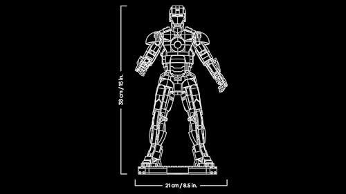 | Marvel Iron Man Mark 3 Edizione del Collezionista - Kit di Modellismo Action Figure Avengers da Esposizione per Adulti - con Minifigure e Reattore ad Arco - Regalo da Collezione per Fan - 76344 - Lego - Immagine 7