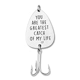 Fishhook Gifts for Husband Boyfriend for Fish Lover Gifts for Couple Boyfriend Birthday Gifts for Husband You are The Greatest Catch of My Life Fishhook Gifts for Men Fisherman