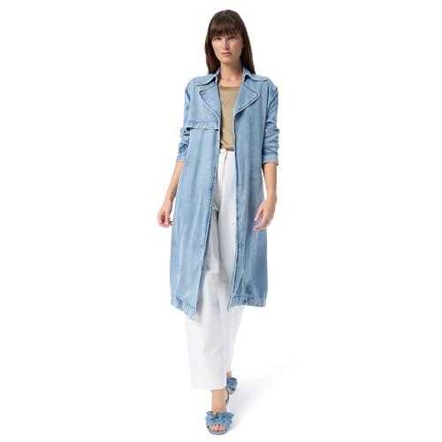 DEE OCLEPPO Women's Cassie Wrap Front Tie Belt Long Trench Coat Standard2