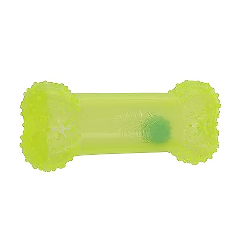 Jazwares Wham-O Pets SuperBall Treat Dispenser - 6-Inch Translucent Bone-Shaped Rubber Treat Dispenser with Removable 2-Inch SuperBall - Image 3