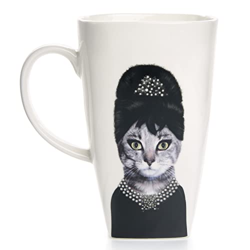 Empire Art Direct White Coffee Pets Rock Breakfast Collectible Fine Bone China Mug, Individual