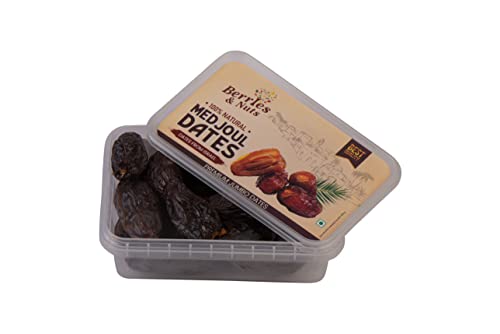 Image of Berries And Nuts Premium Jumbo Hand Picked Previously frozen Medjoul Dates|Jumbo Medjoul Dates, Medjool Dates|1 Kg|2 Box Of 500 Grams