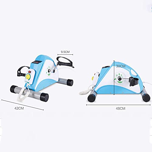 Image of Electric Pedal Portable Under Desk Bike Pedal Exerciser Mini Exercise Bikes with Adjustable Resistance Rehabilitation Exercise for Arm Leg Exercise Office Workout, Without Bracket
