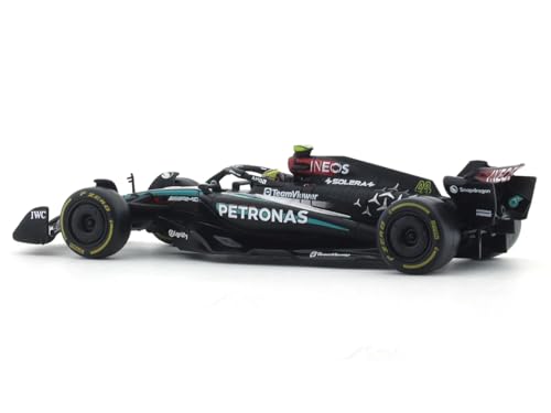 Image of Bburago 1:43 Ferrari SF24 F1 Diecast Car Model - Charles Leclerc Edition, Detailed Formula 1 Replica, Collectible for F1 Fans and Car Enthusiasts