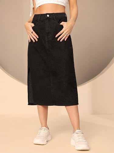 Image of Miss Chase Women Denim Skirt