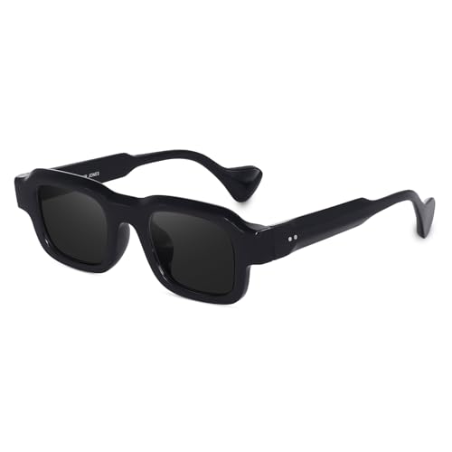 Image of Peter Jones Lenses Unisex Broad Frame Square UV /UB Protected Non-Polarized Sunglasses Medium (3809)