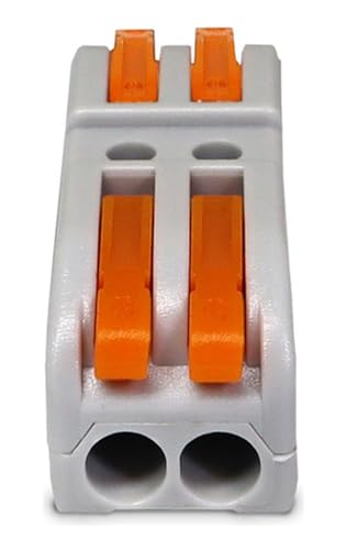 Kit 10 Peças Conector Emenda Rápida 2 Vias (Cinza)