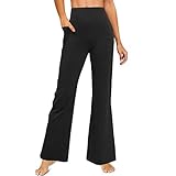 LEINIDINA Bootcut Yoga Pants for Women Flared Leggings with Pocket Bootleg Casual Lounge Pants Work...