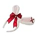 Lurrose Peluche Dell' orecchio Del Coniglietto Della Fascia Lolita Cosplay Della Fascia con Il Bowknot Campana Orecchio di Animale Testa Pezzo di Pasqua Accessori Per per Le Donne