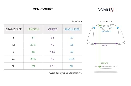 DOMIN8 Spun Polyester Nylon Chest Tape Sports Gym Regular Fit T Shirt for Men|Breathable Moisture Wicking Anti Odor Tshirt for Men|Running Workout|Casual Wear Mens T Shirts for Man,Grey