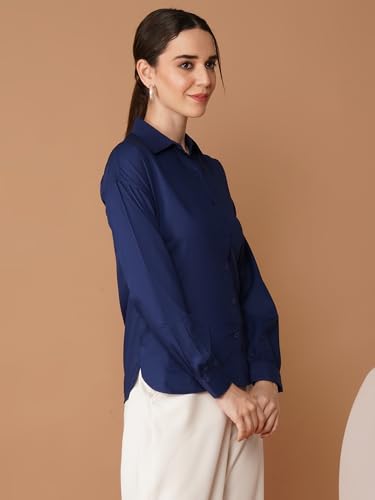 Image of OOMPH! Full Sleeve Stylish Western Drop Shoulder Shirts for Women Regular fit Shirts for Woman