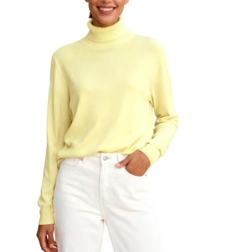 Image of DAIMIDY Turtleneck Sweaters for Women Long Sleeve Pullover Tops | Knitted Material| Soft, Warm and Breathable| High Resilience and Tensile Strength Design| Business Casual Tops| Dailywear
