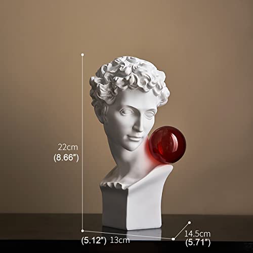 Homeemoh U11106682 White Ancient Greek Figure Statue Bust thumb #1