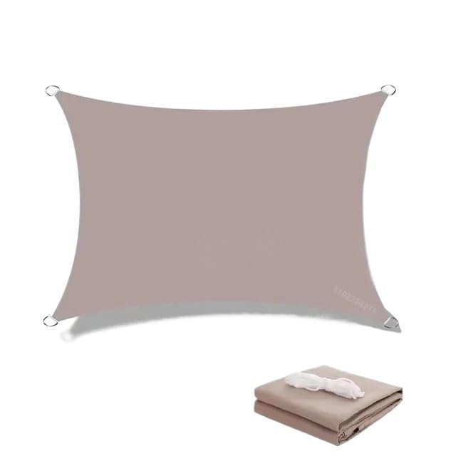Voile d'ombrage imperméable de camping et piscine de 5x4m