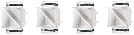 Dundas Jafine PCLT4WZW Dryer Duct Lint Trap (4-(Pack))