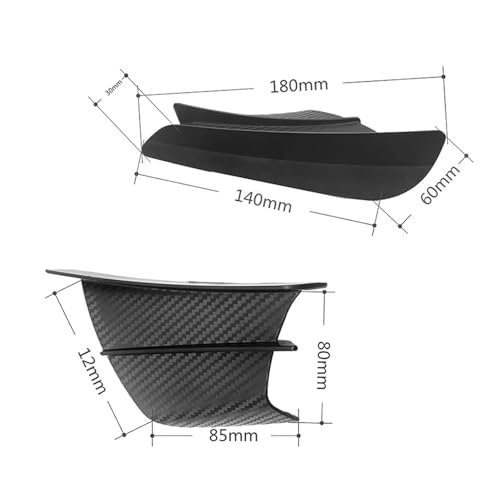 Déflecteur de vent pour Kawasaki Ninja 650R réduire la résistance air spoiler rouge