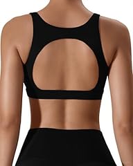 Black Backless Sports Bras