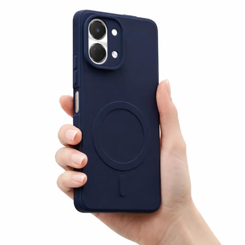 Image of Back Cover Tecno Spark Go 3 4G | MagFit Ring Design (Non-Magnetic) | Shockproof Case | Anti-Slip Grip | Raised Camera Edges | Slim Protective Case for Tecno Spark Go 3 4G (Steel Blue)