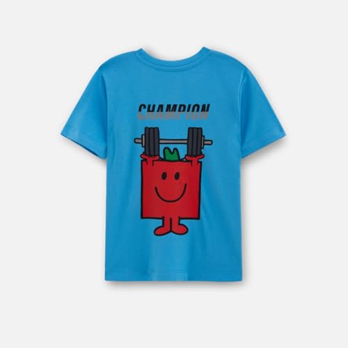 Image of Nap Chief Kids Pure Cotton Official Mr. Men Characters Boys & Girls Co ord Sets, T Shirt and Shorts for Casual Wear