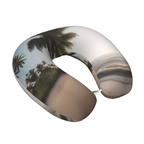 Almohada de viaje de espuma viscoelástica negra miniatura 2