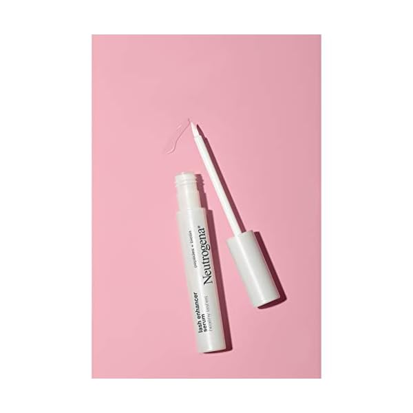 Neutrogena Healthy Lashes Lash Enhancer Serum Formulated with Biotin & Peptides; Nourishing & Conditioning Serum to Enhance the Look of Lashes, 0.08 oz White