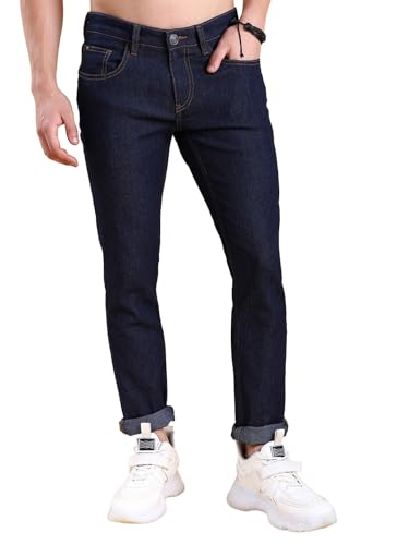 Image of Highlander Men's Straight Fit Jeans | Mid Rise | Stretchable Fabric | Designed for Comfort & Ease of Movement| Jeans for Man