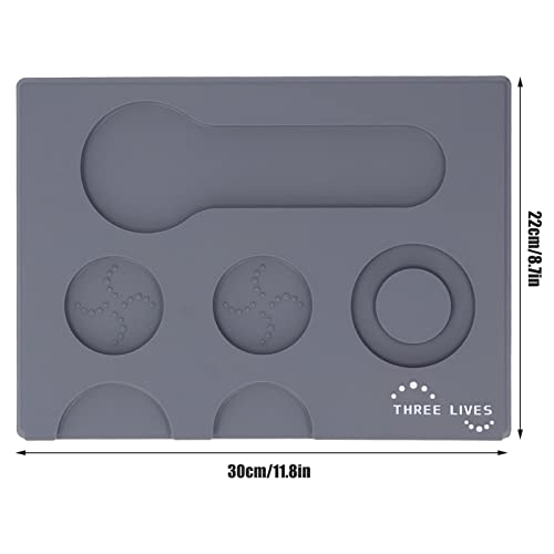Tapis de bourrage de café en PVC supérieur durable de couleur grise - 5
