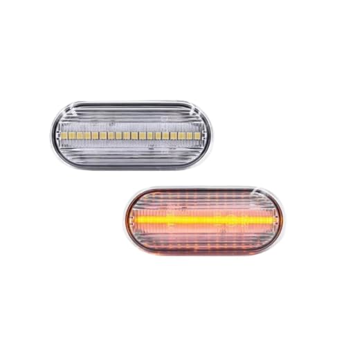 Indicador lateral intermitente con óptica clara de alta resistencia para VW Golf Jetta 99-04