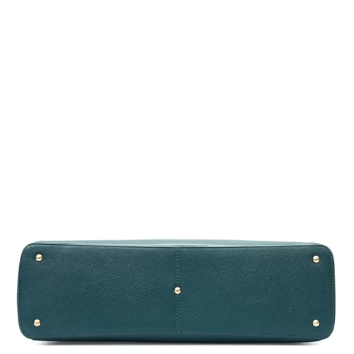 Image of Da Milano Leather Tote Bag for Women | Fits Up To 15 inch Laptop| Versatile Office & Casual Handbag (01063M-OL)