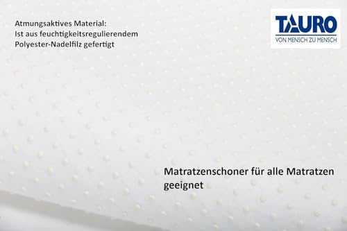 TAURO Noppen Matratzenschoner Textil 140 x 200 cm, (Einzelpack =1 Stück)