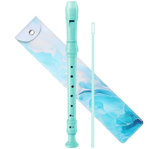 Yop-yes Recorder Instrument for Beginner Kids Adults,8-Hole Soprano Descant Recorder Music Flute with Cleaning Rod & Leather Case For School Student