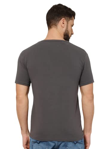 Image of T-Shirt for Men - 100% Cotton Casual T-Shirt | Half Sleeve, Round Neck 4 Way Stretch Fabric | Slim Fit T-Shirt