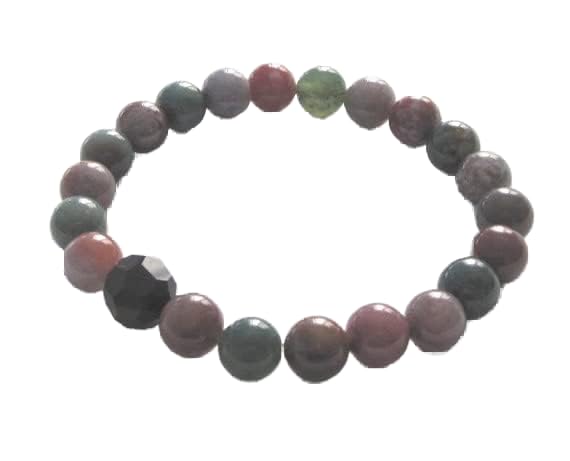 Bracelet agate 8mm pour méditation et yoga bracelet élastique bien-être au quotidien